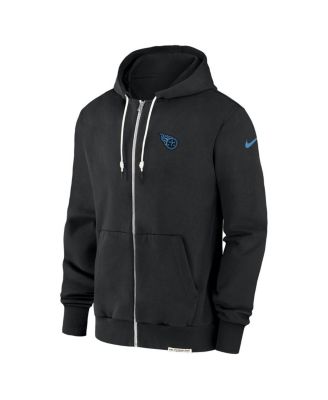 Men's Black Tennessee Titans Sideline Performance Full-Zip Hoodie Jacket