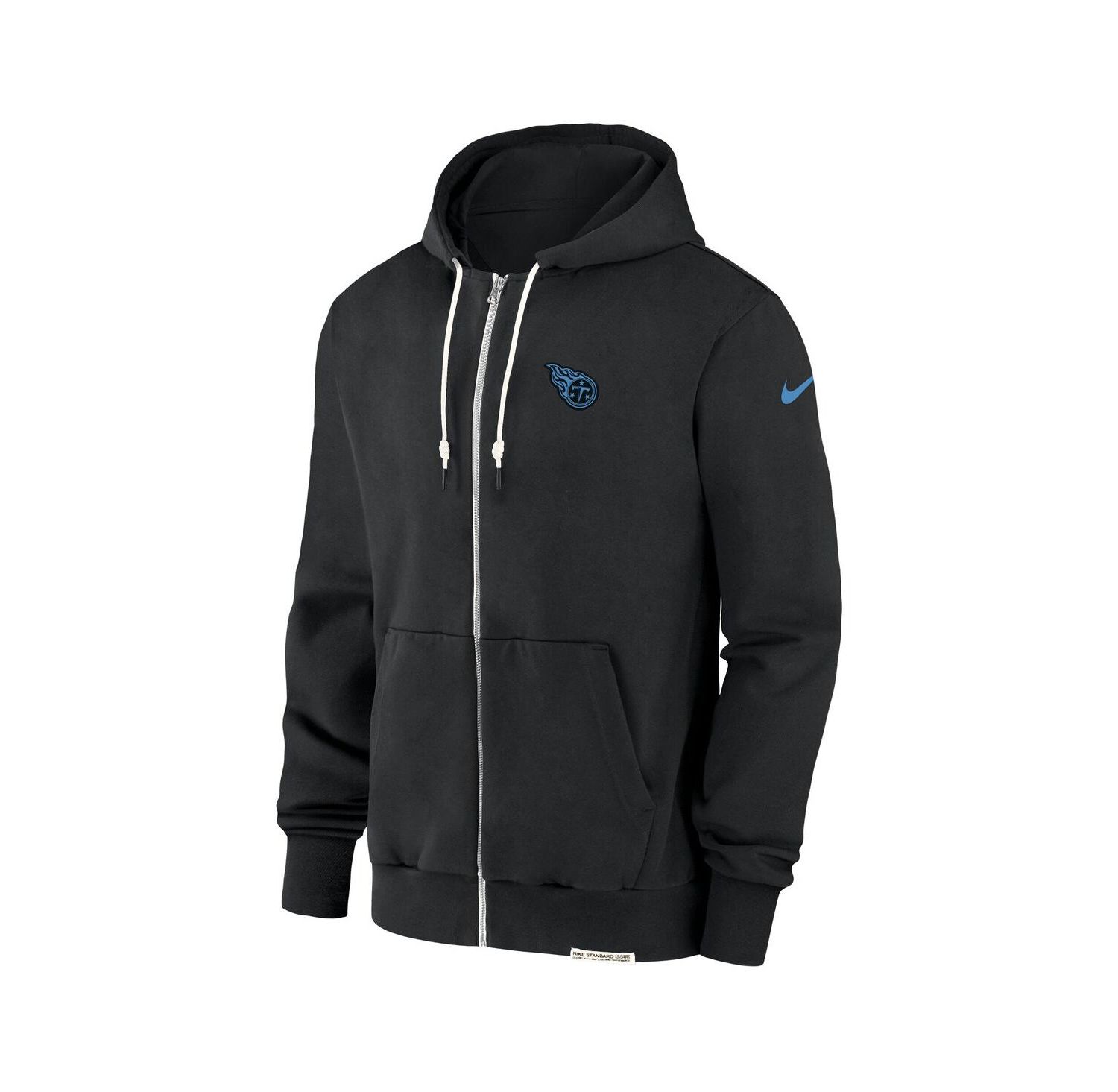Men's Black Tennessee Titans Sideline Performance Full-Zip Hoodie Jacket