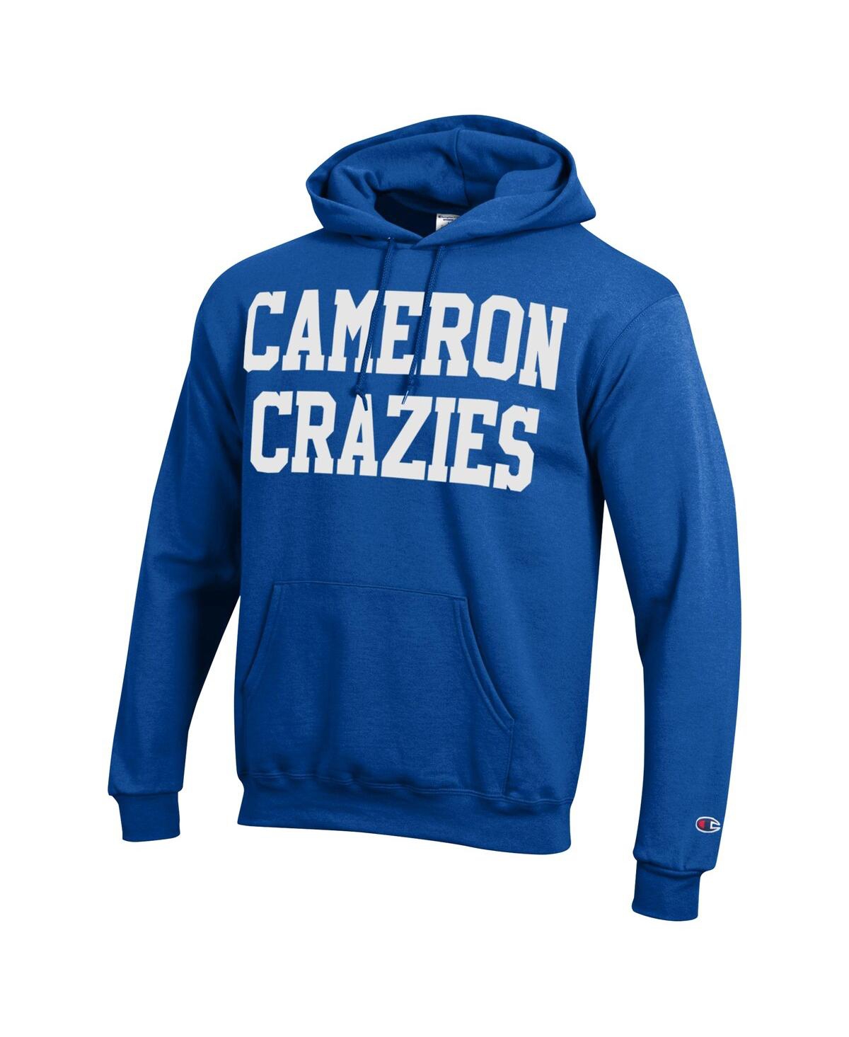 Champion Men's Royal Duke Blue Devils Cameron Crazies Pullover Hoodie In Royal