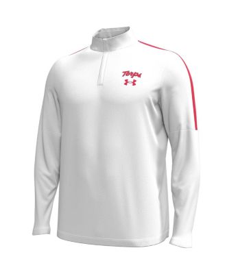 Men's White Maryland Terrapins Playoff Performance Quarter-Zip Jacket