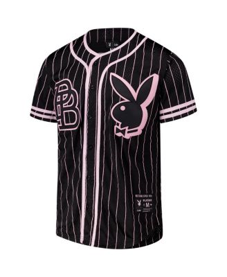 Men's Black Playboy Fashion Replica Baseball Jersey