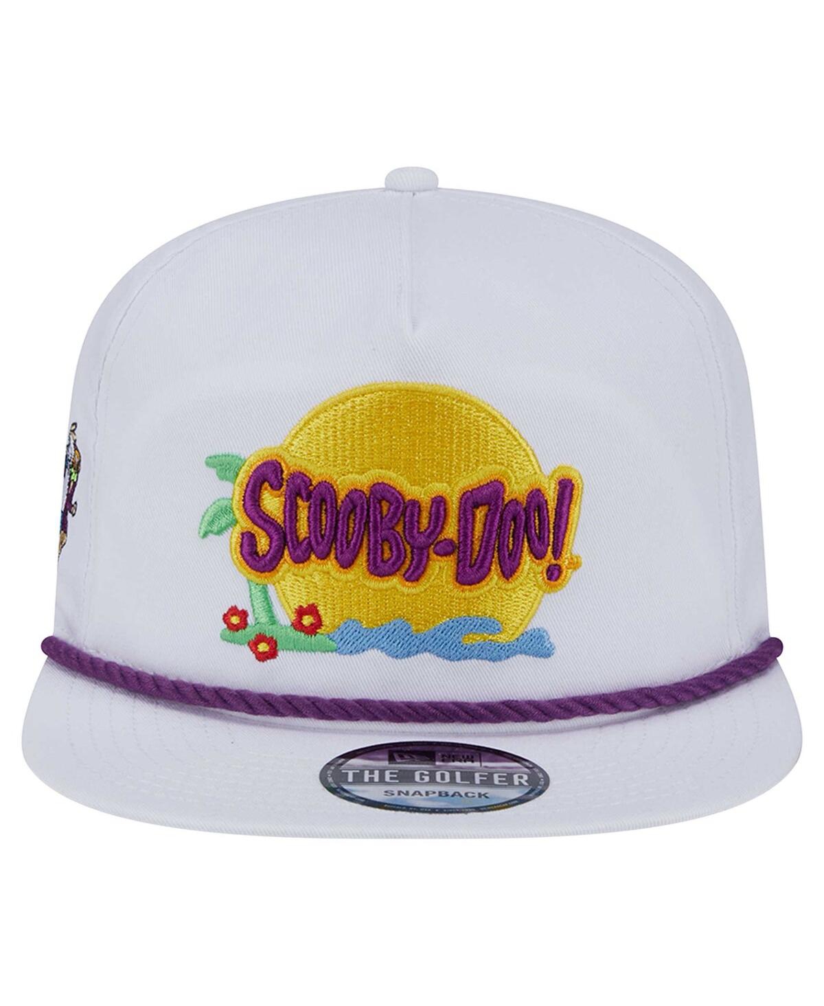 NEW ERA MEN'S WHITE SCOOBY-DOO GOLFER ADJUSTABLE HAT 