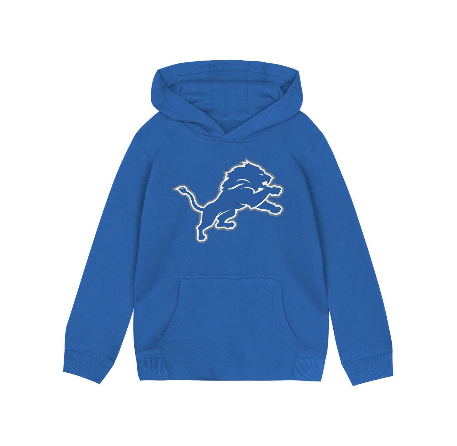 Toddler Blue Detroit Lions Logo Pullover Hoodie