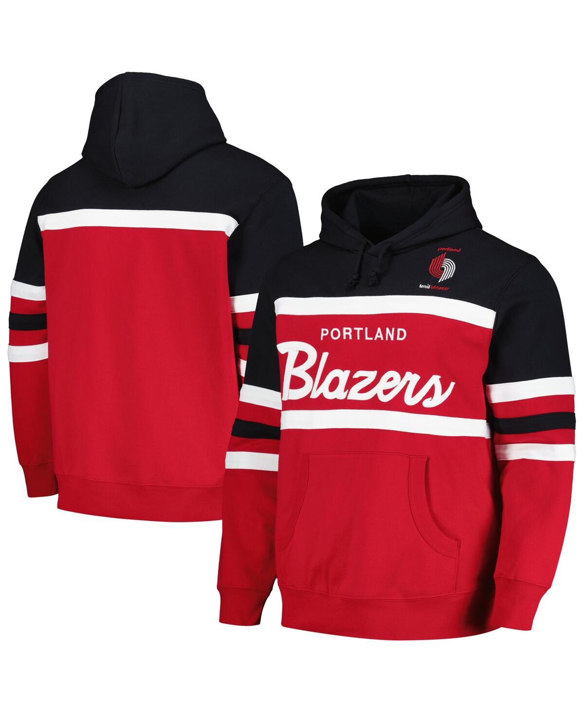 Men's Red/Black Portland Trail Blazers Head Coach Pullover Hoodie - Red, Black