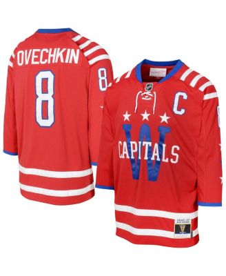 Mitchell & Ness - Big Boys and Girls Mitchell Ness Alexander Ovechkin Red Washington Capitals 2015 Blue Line Player Jersey