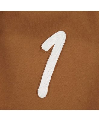 Men's Brown Jalen Hurts Philadelphia Eagles Pullover Crewneck Sweatshirt