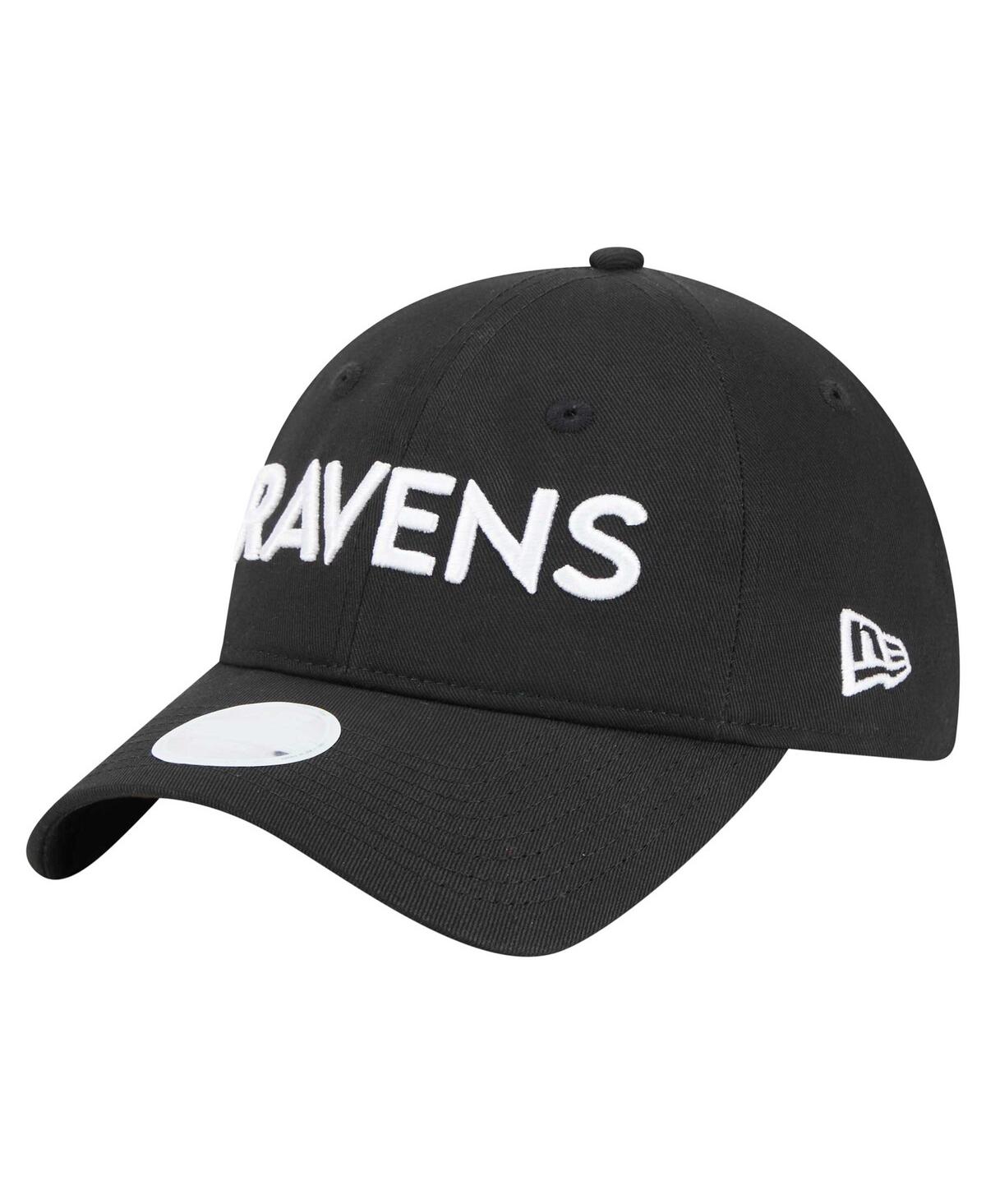 New Era Women's Black Baltimore Ravens Cece 9TWENTY Adjustable Hat