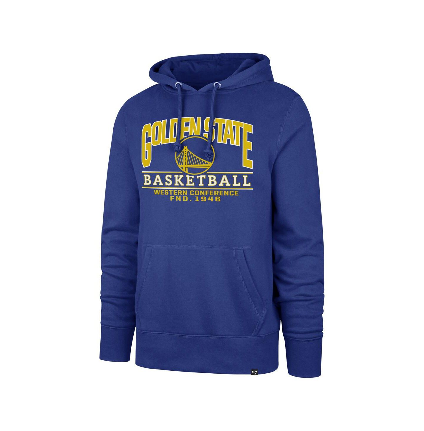 Мужское худи '47 Brand Royal Golden State Warriors Big & Tall Good Call Headline Pullover — фото 3