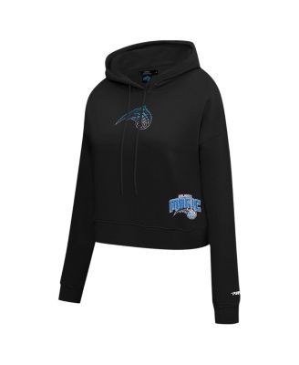 Women's Black Orlando Magic Jewels Cropped Pullover Hoodie
