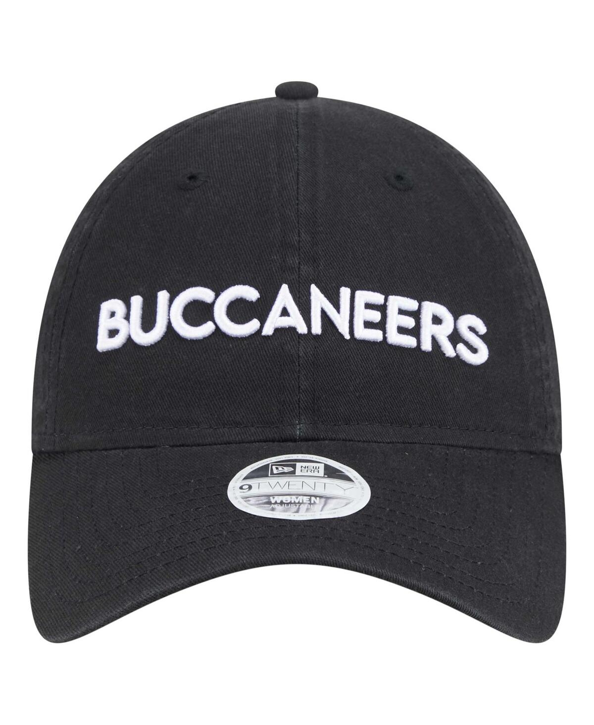 New Era Women's Black Tampa Bay Buccaneers Cece 9twenty Adjustable Hat In Black