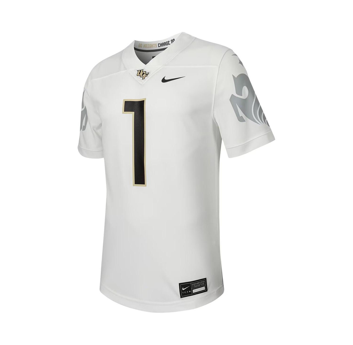 Men's 1 White UCF Knights Untouchable Replica Football Jersey