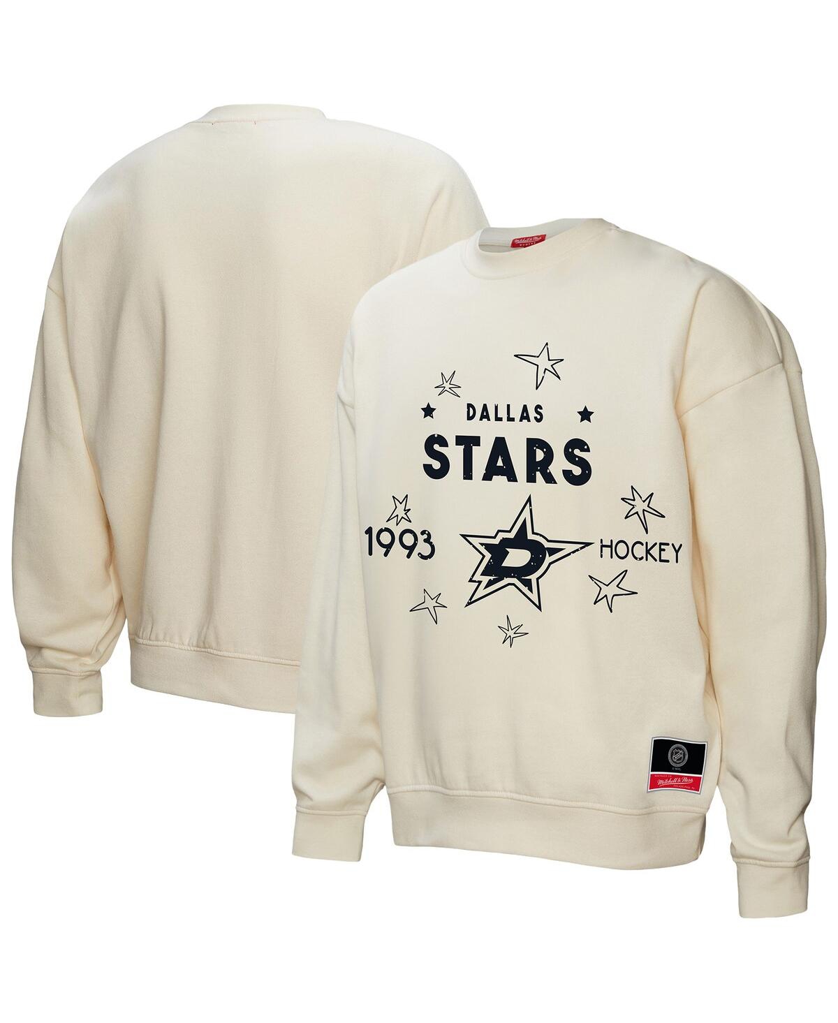 Women's Cream Dallas Stars Logo 3.0 Pullover Sweatshirt - Cream