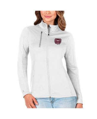 Antigua - Women's  White/Silver Missouri State University Bears Generation Full-Zip Jacket
