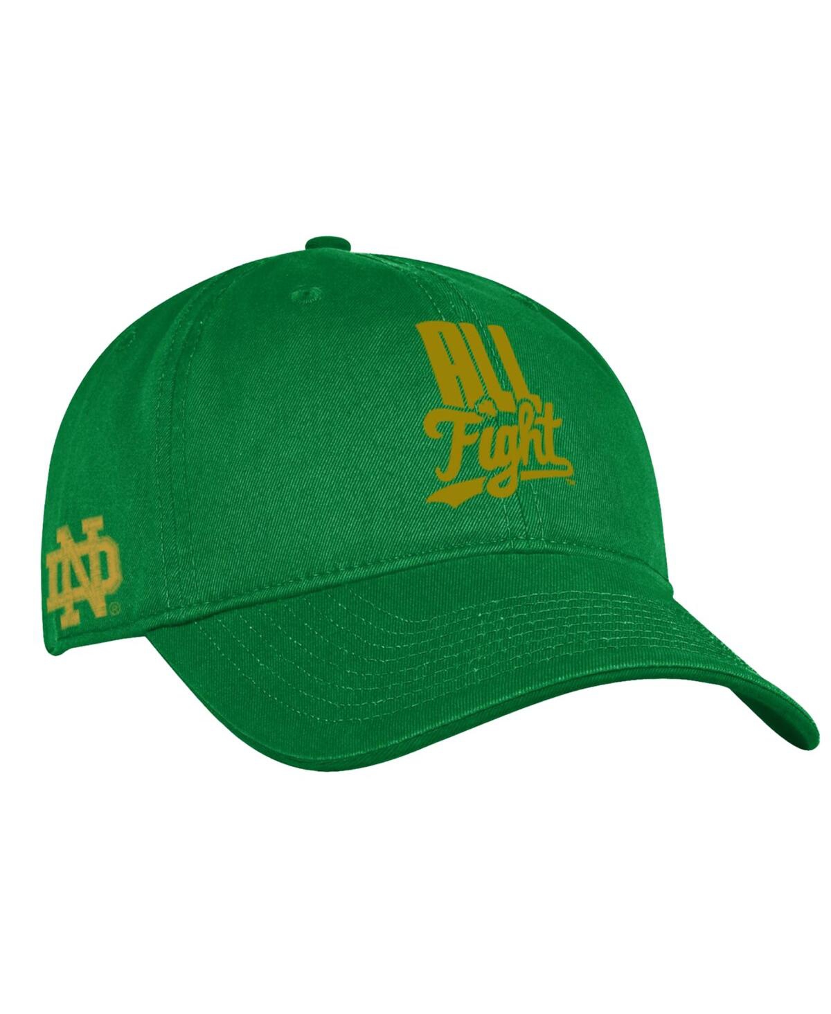 Men's Kelly Green Notre Dame Fighting Irish Washed Performance Cotton Adjustable Hat - Kelly Green