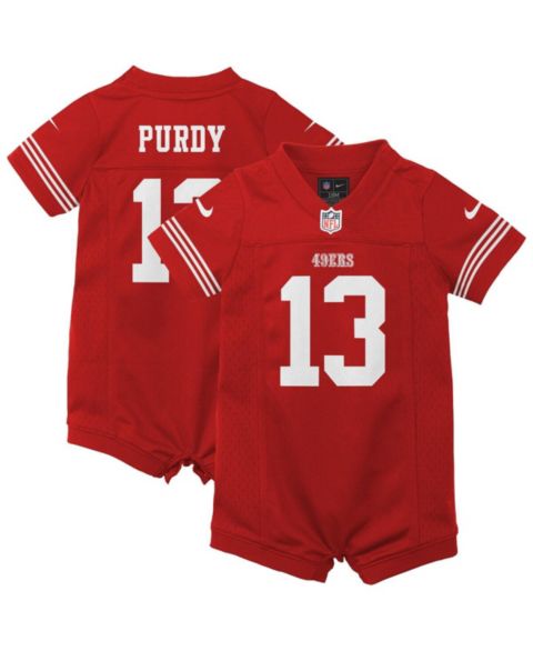 Детский комбинезон Nike Scarlet Brock Purdy San Francisco 49ers Game Romper Jersey