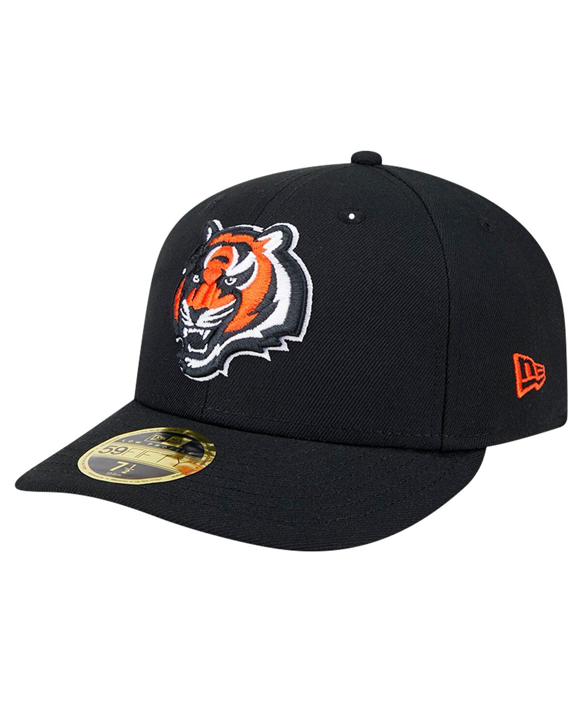 New Era Men's Black Cincinnati Bengals Omaha Low Profile 59fifty Fitted Hat