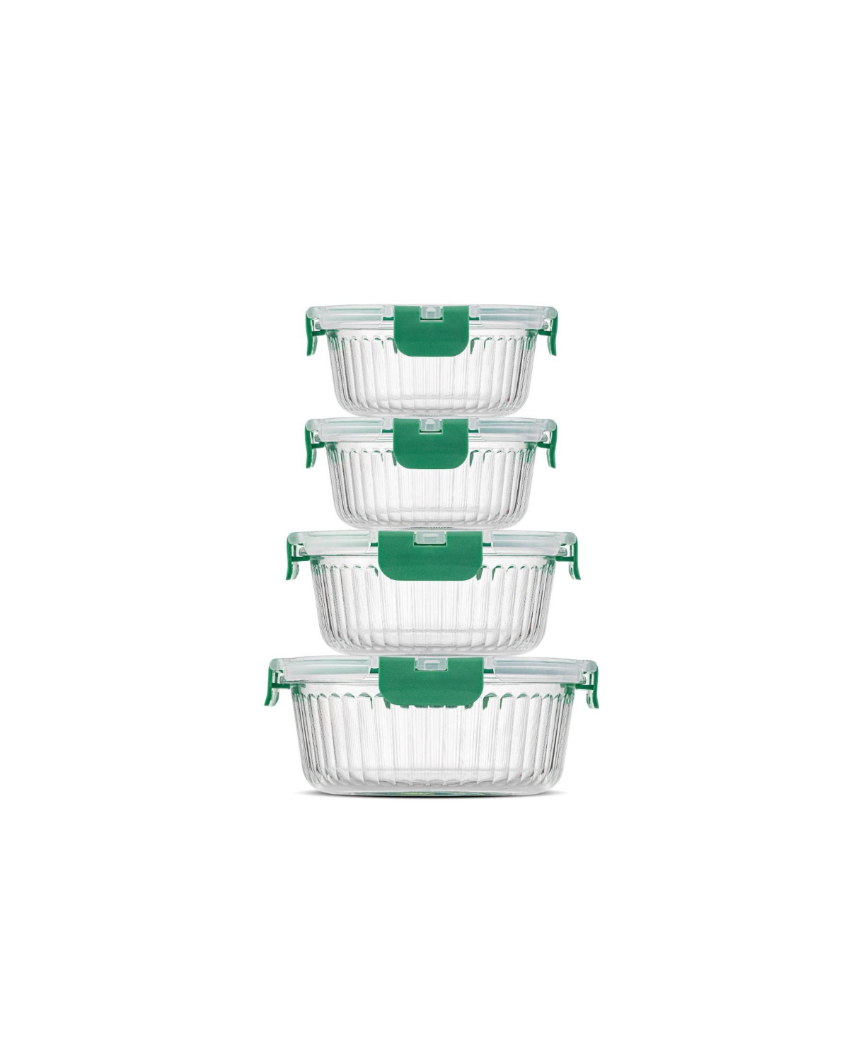 JOYJOLT 24-PIECE FLUTED FOOD STORAGE CONTAINER SET WITH LIDS 