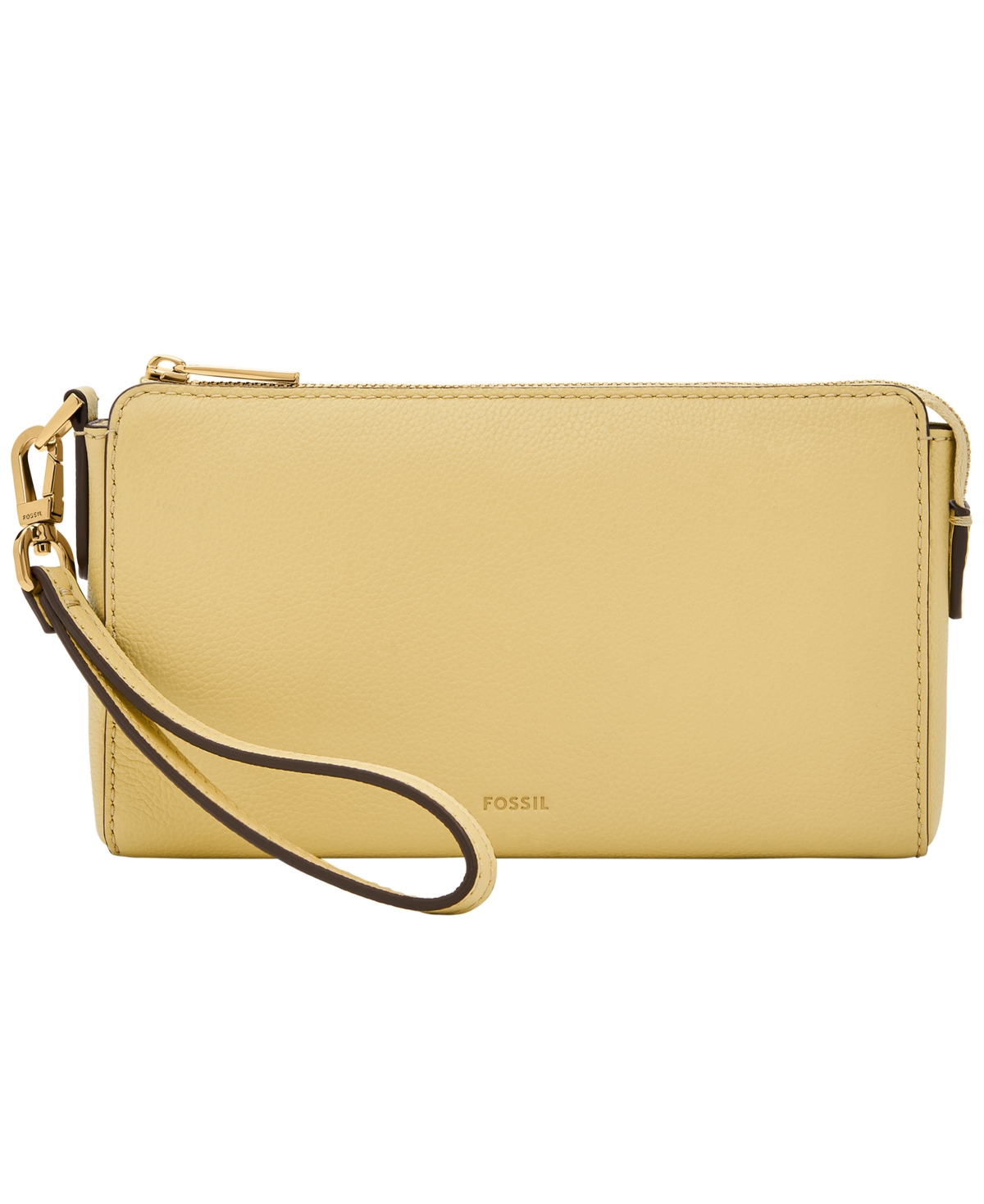 Fossil Wristlet Leather Wallet In Daze