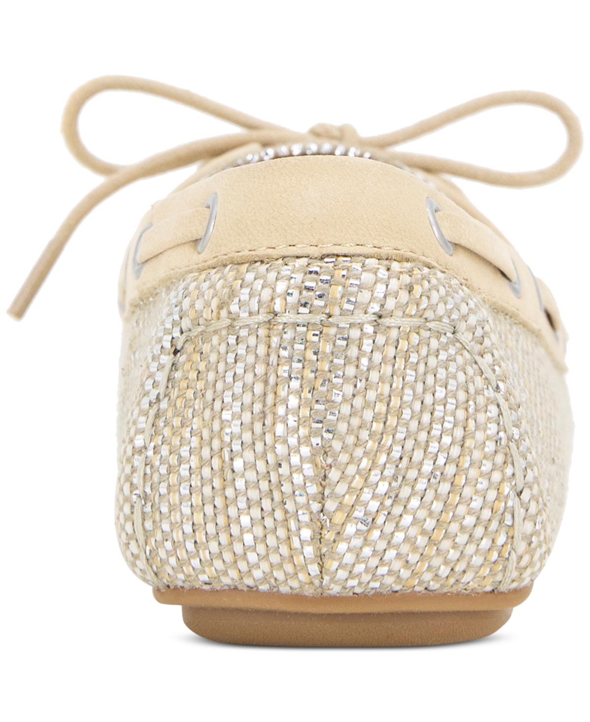 Gentle Souls - Marina Metallic Fabric Boat Shoe In Matte Gold