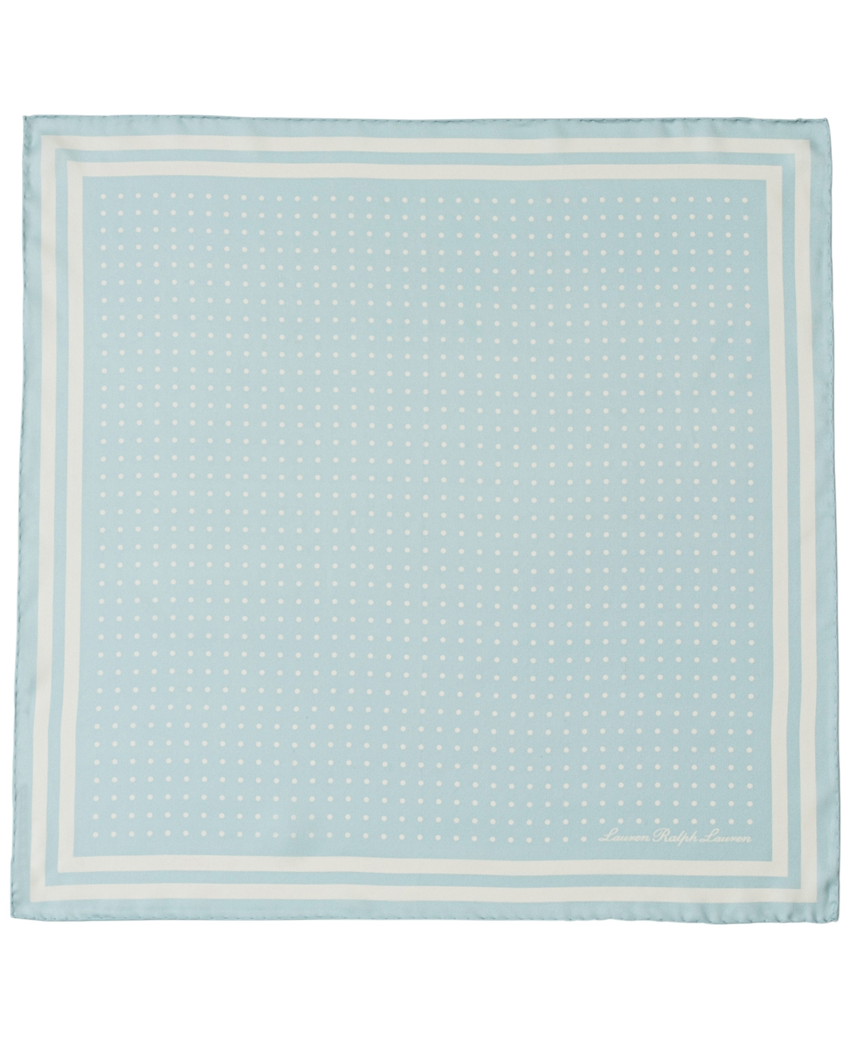 Resort Dot Square Scarf - Aqua Pearl