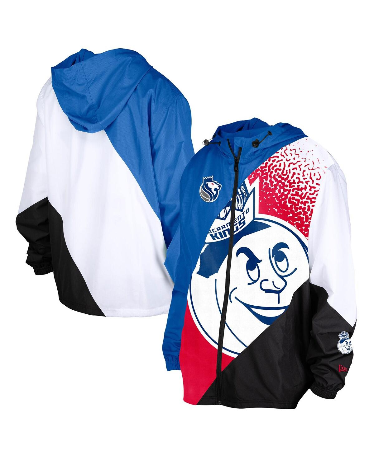 New Era Men's Blue Sacramento Kings 2024/25 City Edition Full-zip Windbreaker Jacket In Blue