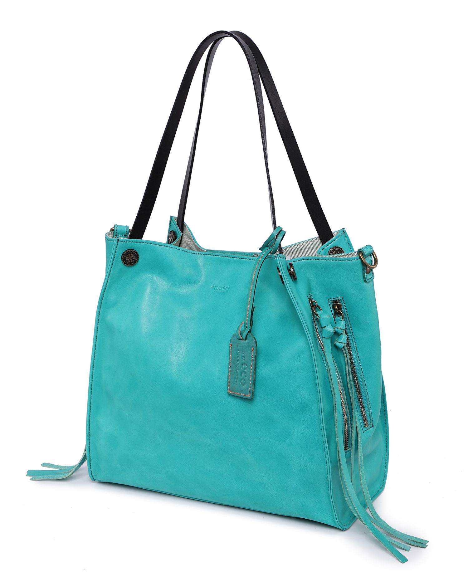 Daisy Large Leather Crossbody Tote Bag