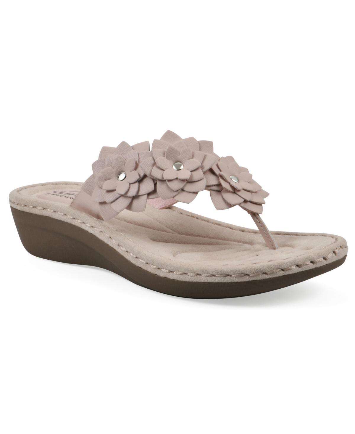 Cliffs By White Mountain Content Wedge Sandal In Light Pink Smooth
