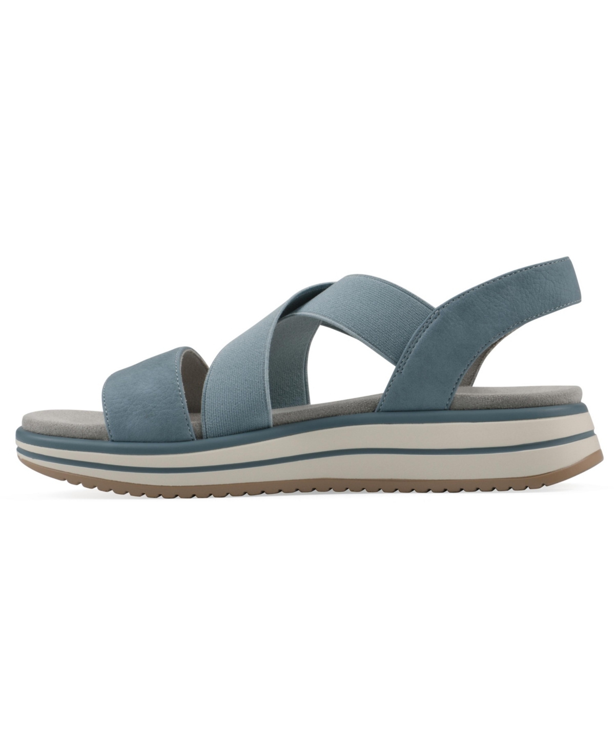 Cliffs By White Mountain Hapley Athleisure Sandal In Mid-blue Nubuck