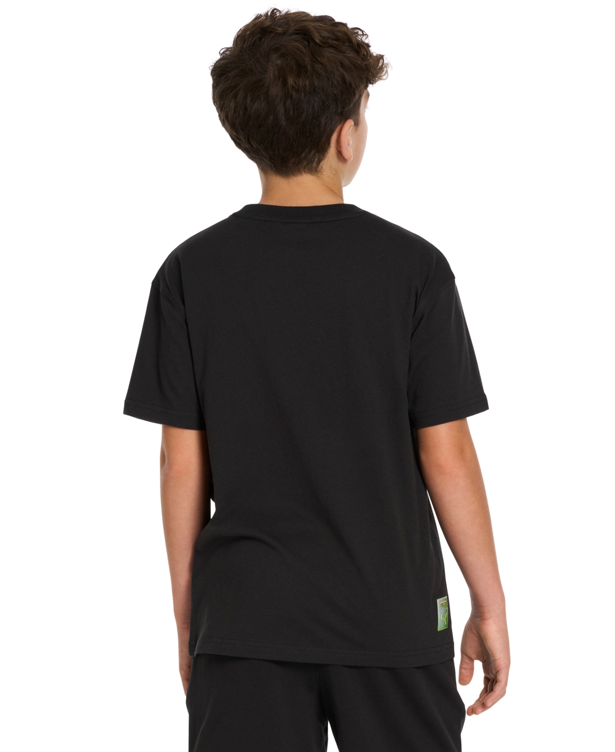 Puma X Tmnt Big Boys Relaxed Graphic T-shirt In  Black