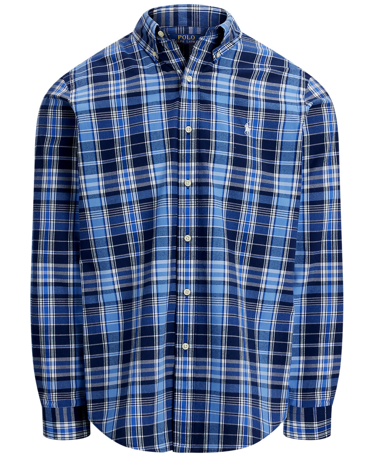 Polo Ralph Lauren Men's Classic Fit Plaid Performance Shirt In Blue Multi