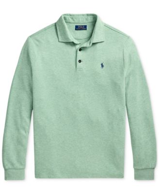 Men's Luxury Jersey Polo-Collar Pullover