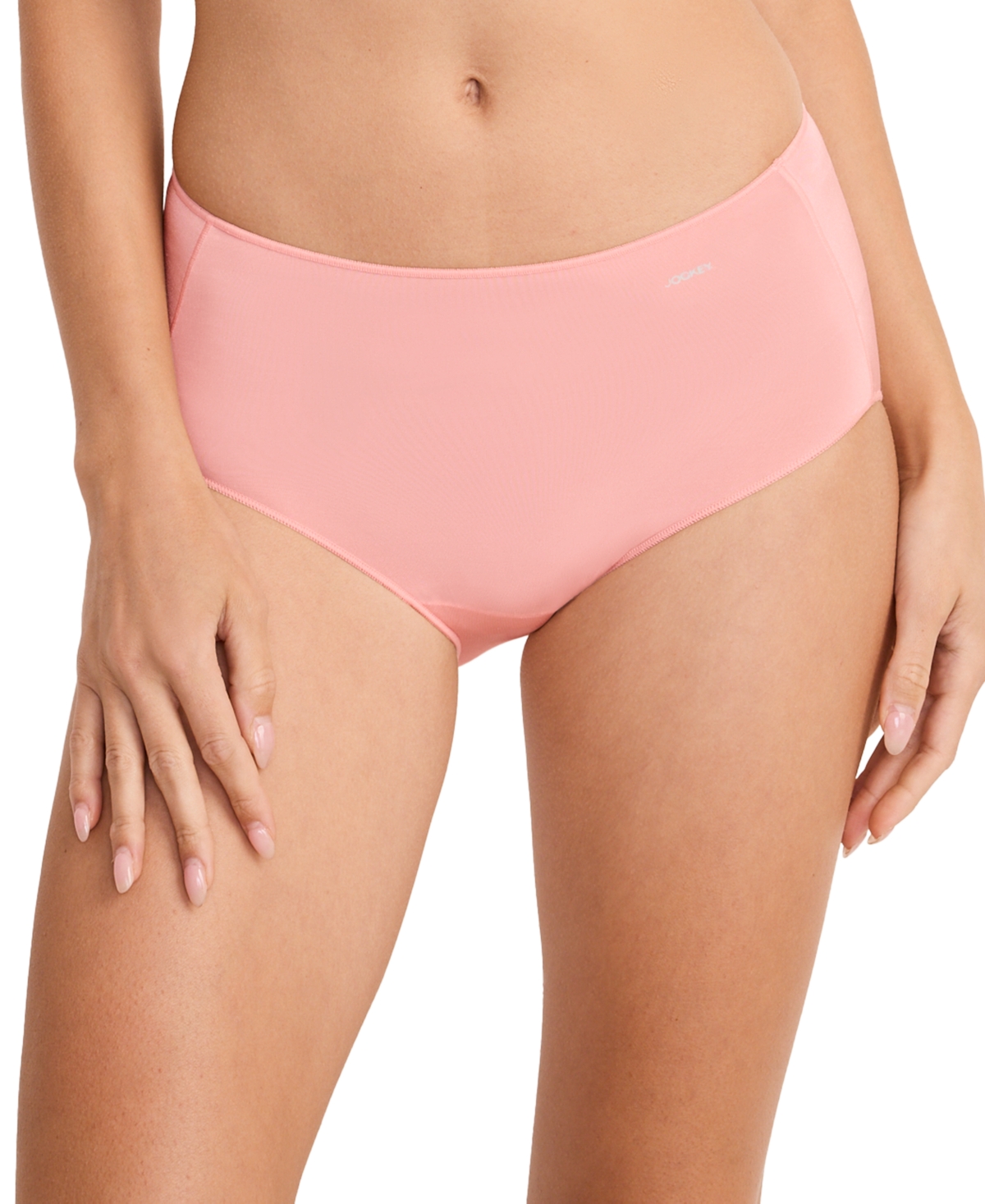 Jockey Women's No Panty Line Hip Brief Underwear 1372 - Sunrise Peach