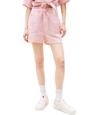 Women's Cotton-Linen Drawstring Shorts