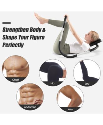 Portable AB Trainer with Headrest and Foam Handle for Office Home Gym