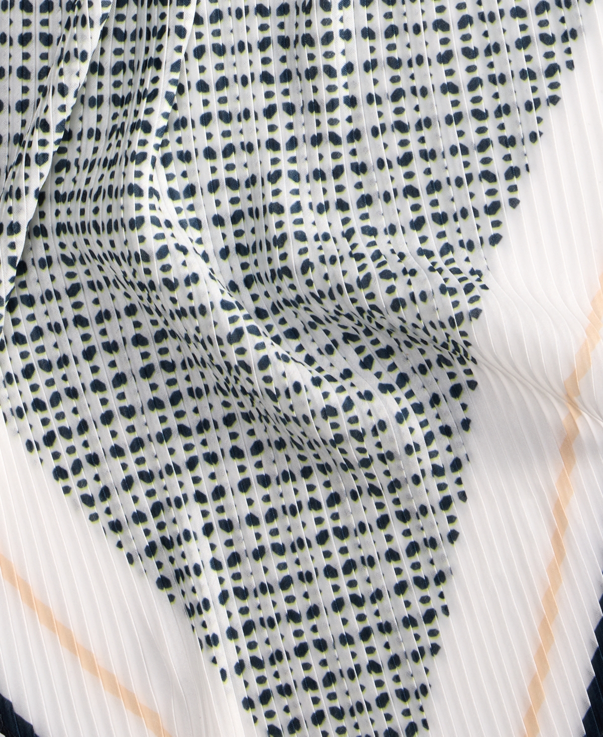 On 34th Pleated Geo-dot Square Scarf, Exclusively At Macy's In Black