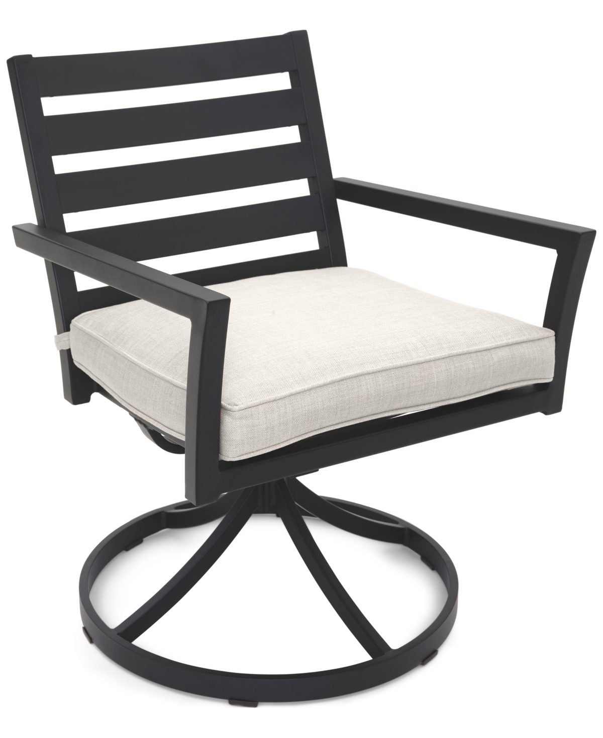 Agio Astaire Outdoor 7-pc Dining Set (84x42" Table + 4 Dining Chairs + 2 Swivel Chairs), Created For Macy In Pearl White