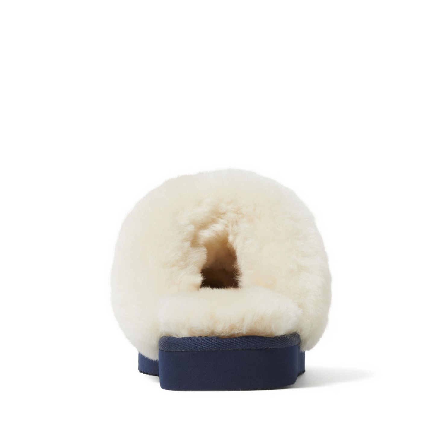 Женские тапочки Dearfoams Sydney Holiday Fair Isle Genuine Shearling Scuff Slipper, цвет: Peacoat — фото 2