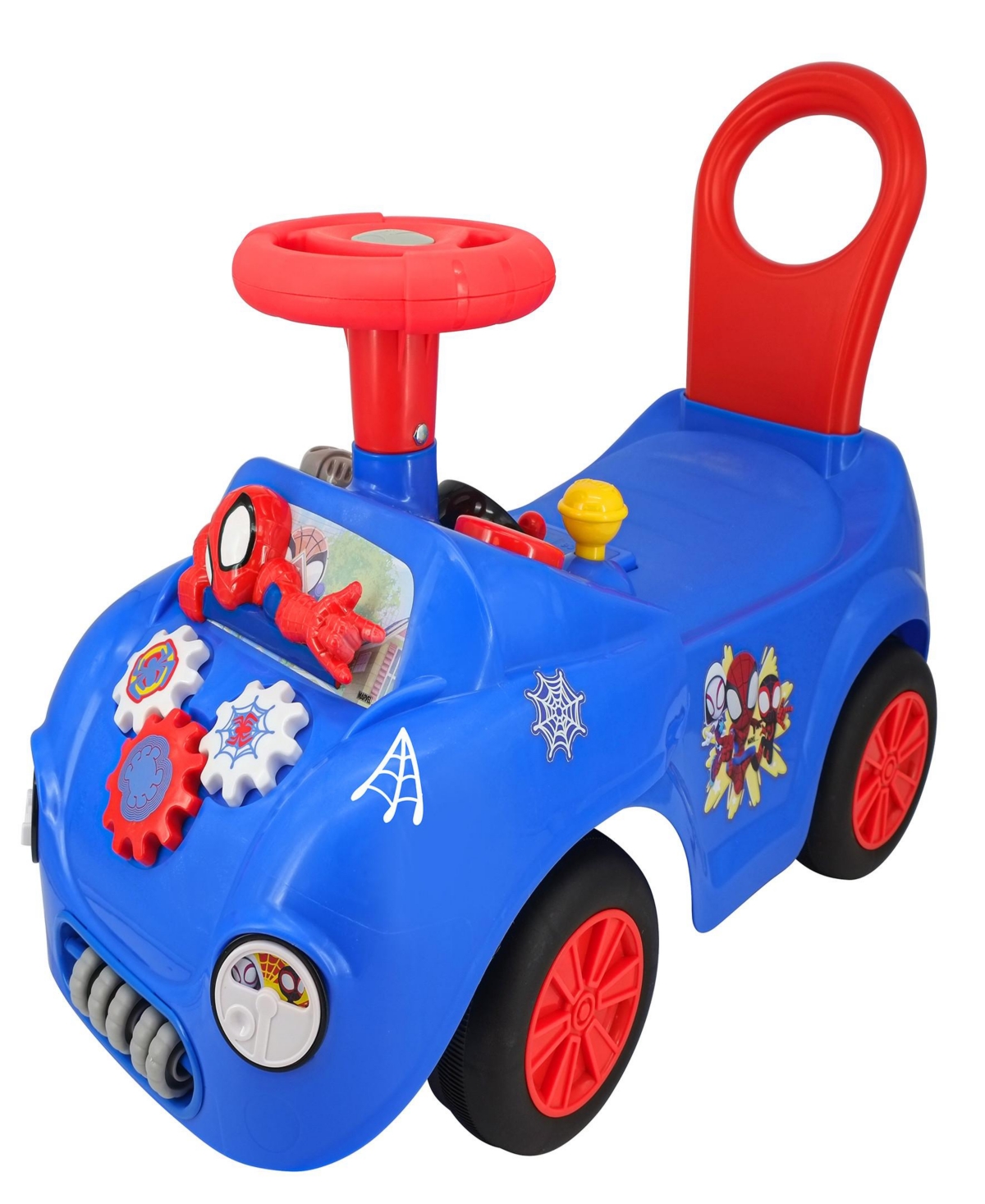 Shop Kiddieland Lights N' Sounds Spidey Web Racer Ride-on In Multi
