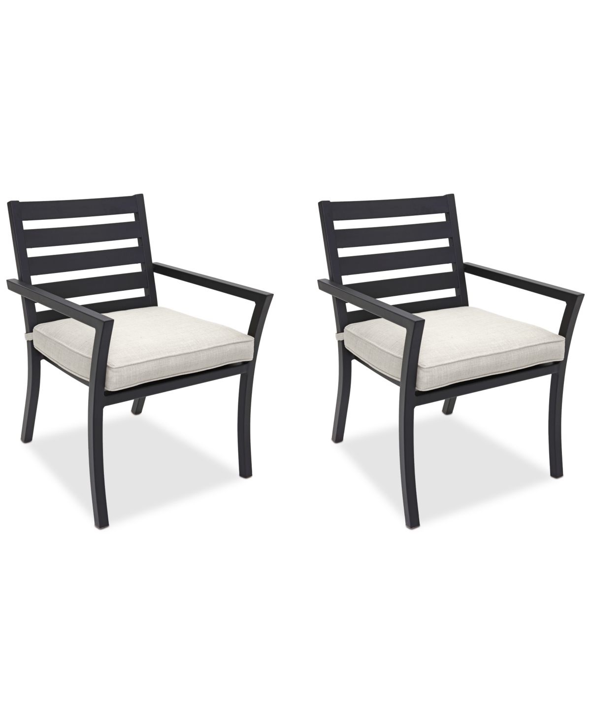 Agio Astaire Outdoor 2-pc Dining Chair Bundle Set In Pearl White