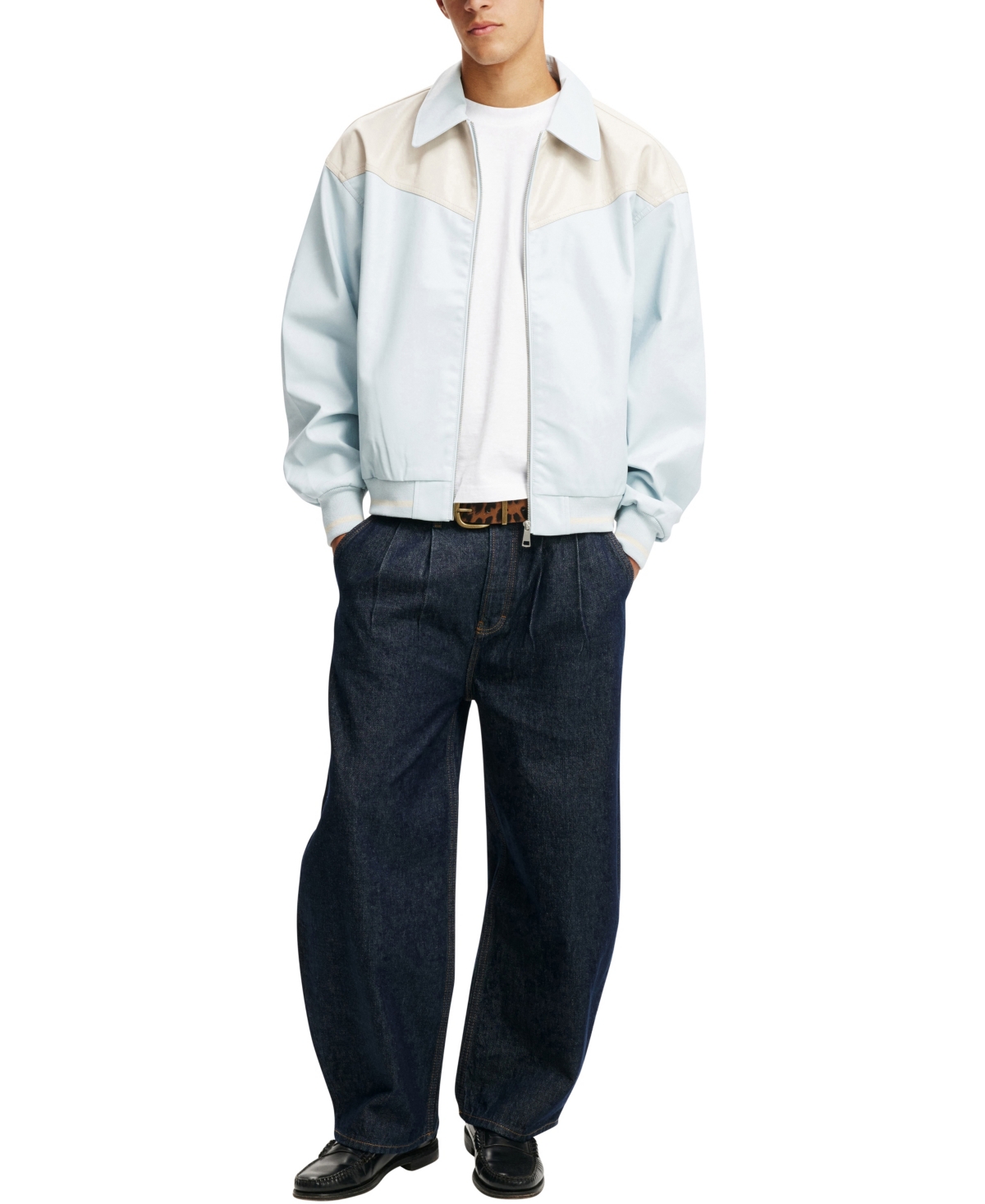 COTTON ON MEN'S LONG SLEEVE WESTERN JACKET 