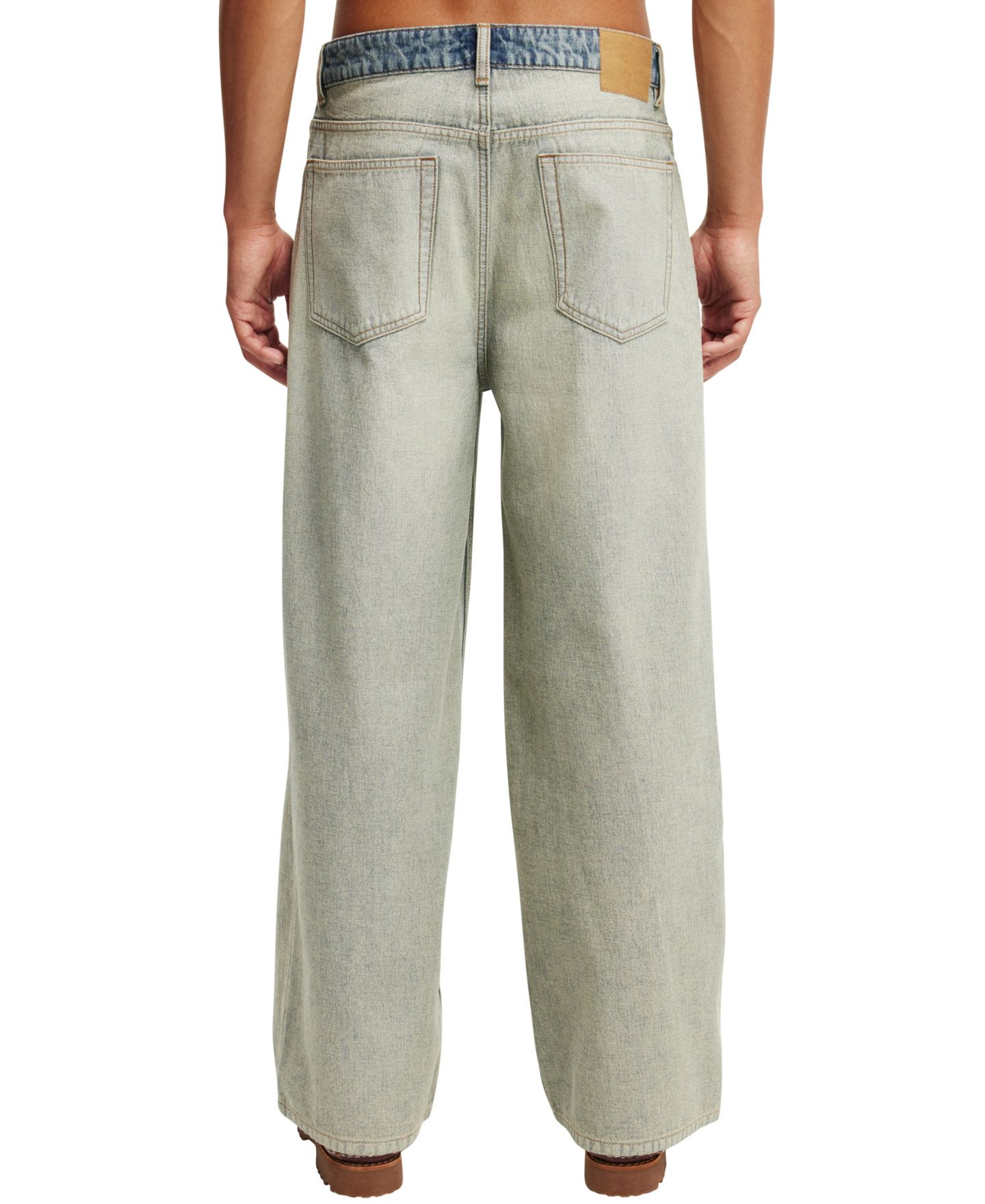 Мужские джинсы COTTON ON Super Baggy Reverse Jean, цвет: Синий — фото 2