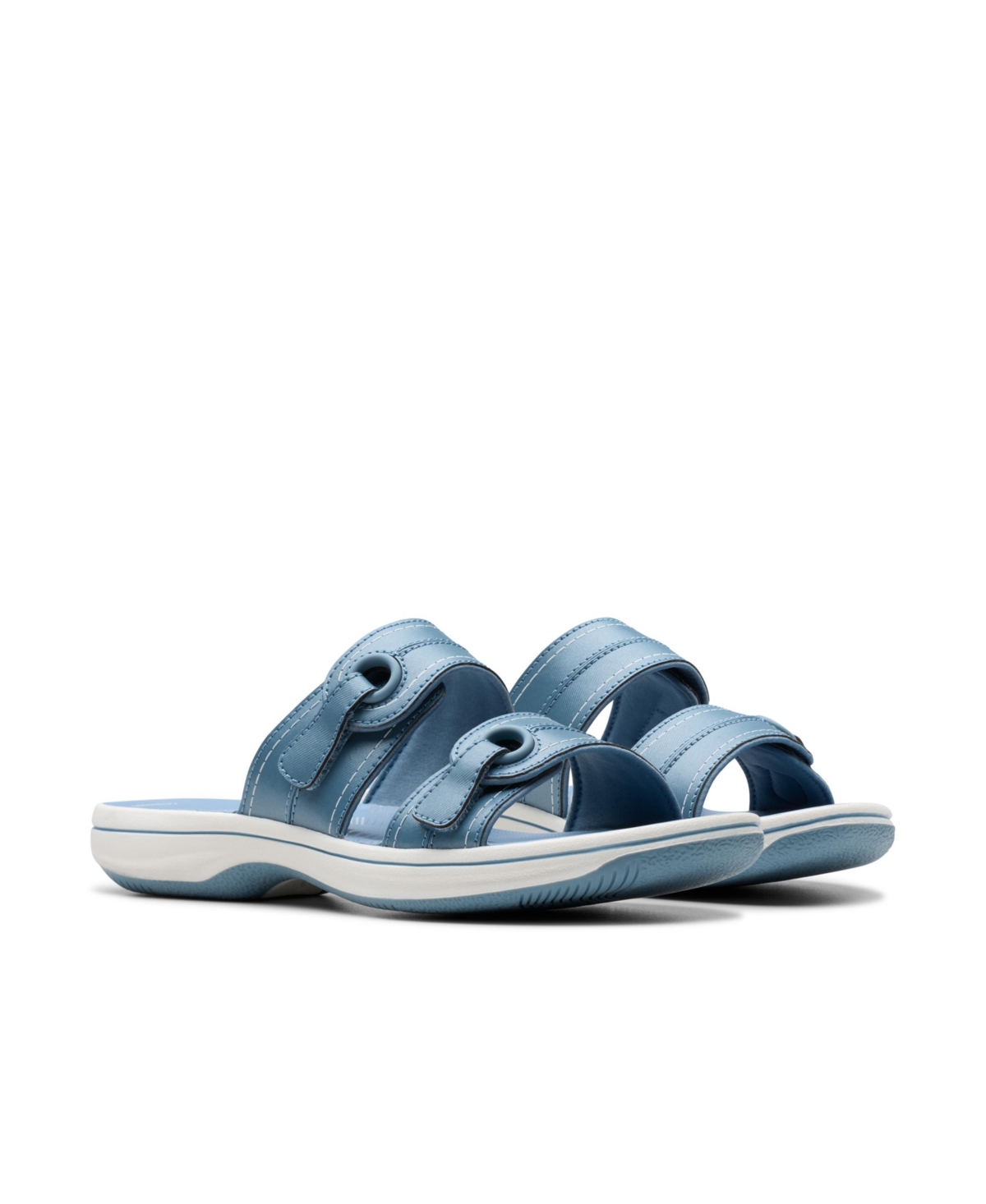 Clarks Cloudsteppers Women's Breeze Maye Slip-on Sandals In Denim