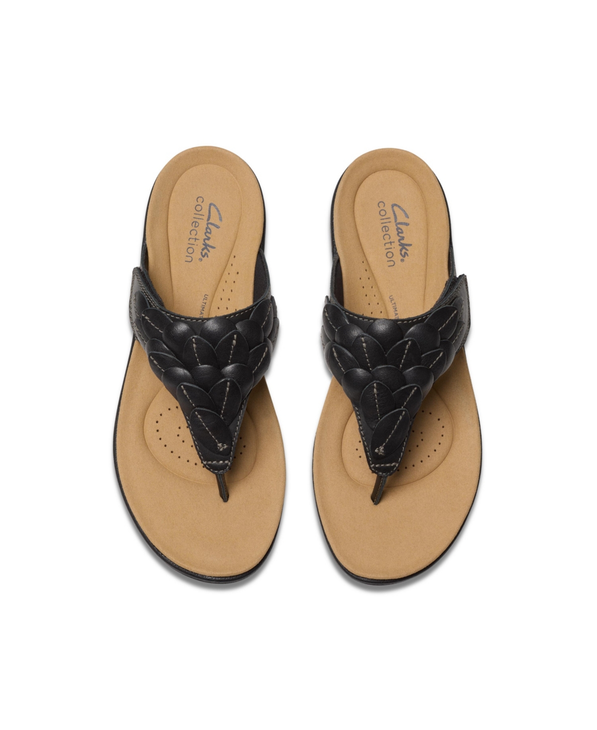 CLARKS COLLECTION WOMEN'S LAURIEANN PALM FLIP-FLOP SANDALS 