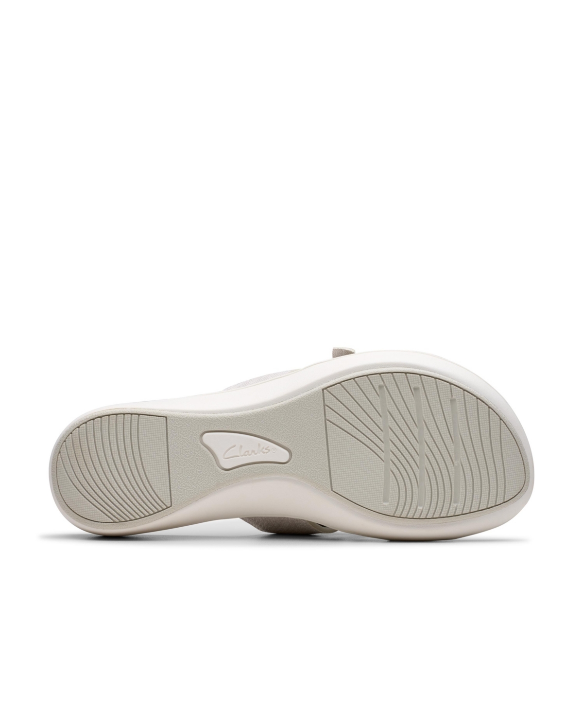 Clarks Cloudsteppers Women's Breeze Rae Mia Slip-on Flat Sandals In Off White Interest