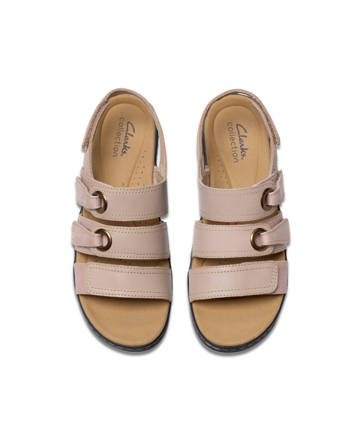 Clarks Collection Women's Merliah2 Bali Wedge Sandals In Sand Combi Leather