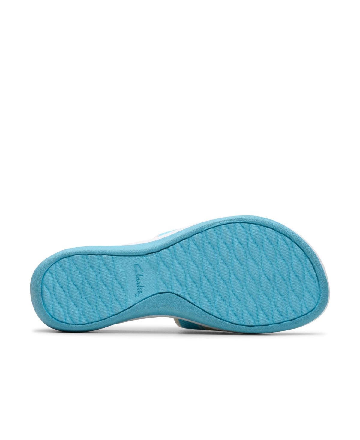 Clarks Cloudsteppers Women's Arla Hollis Slip-on Flat Sandals In Light Blue Combi Textile