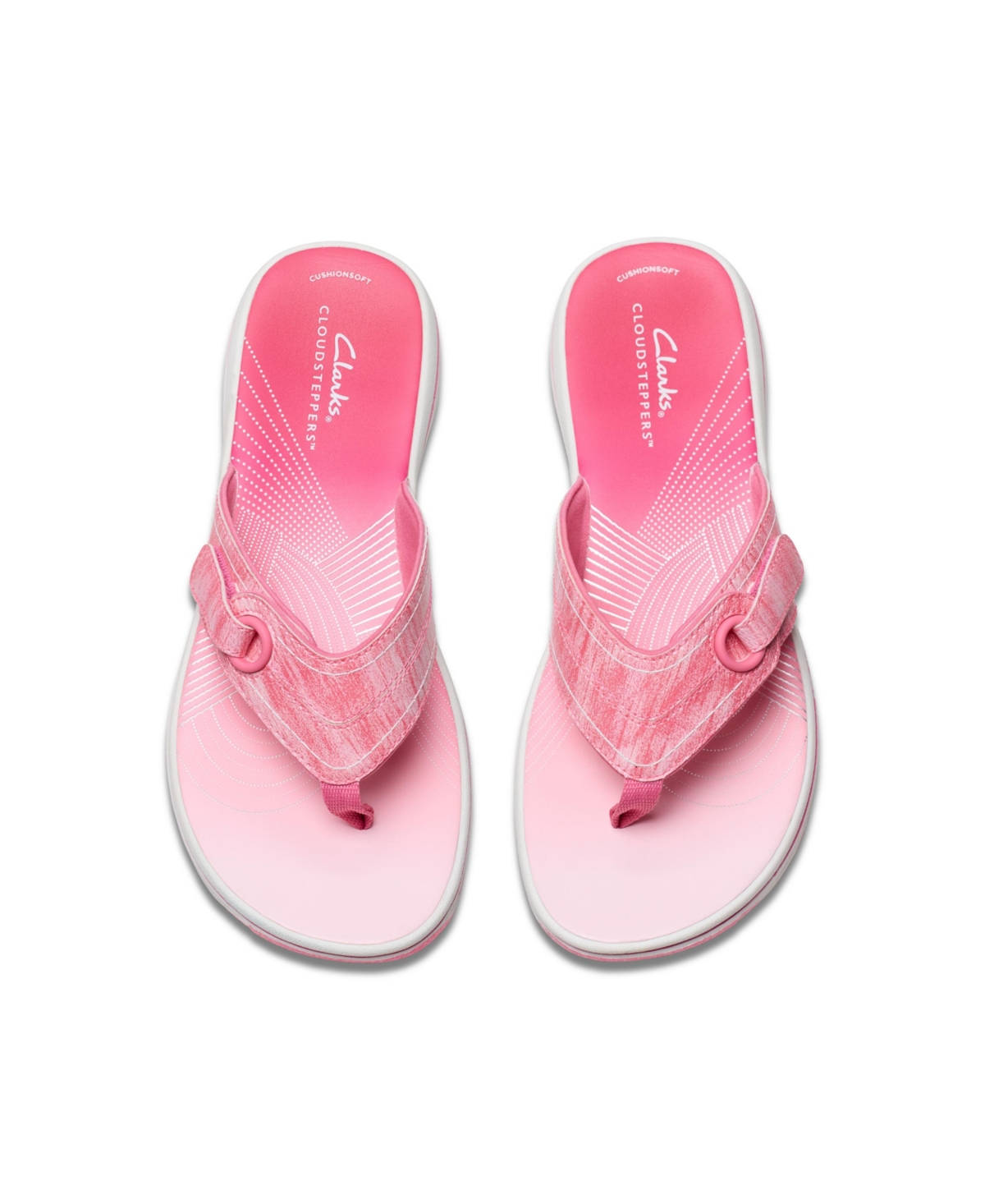 Clarks Cloudsteppers Women's Breeze Reyna H Slip-on Sandals In Pink Ombre