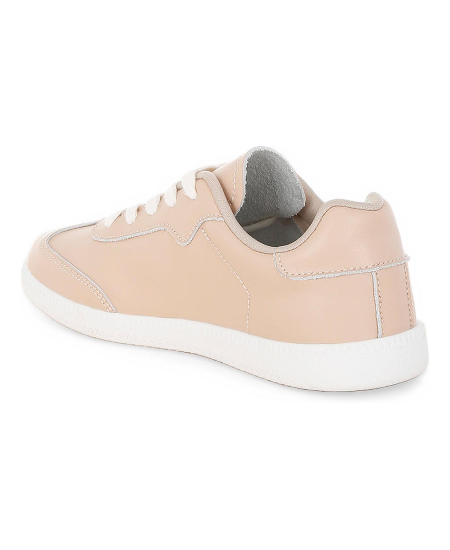 Женские кроссовки Rag & Co Bostonia Real Leather Casual, цвет: Бежевый кожаный — фото 2