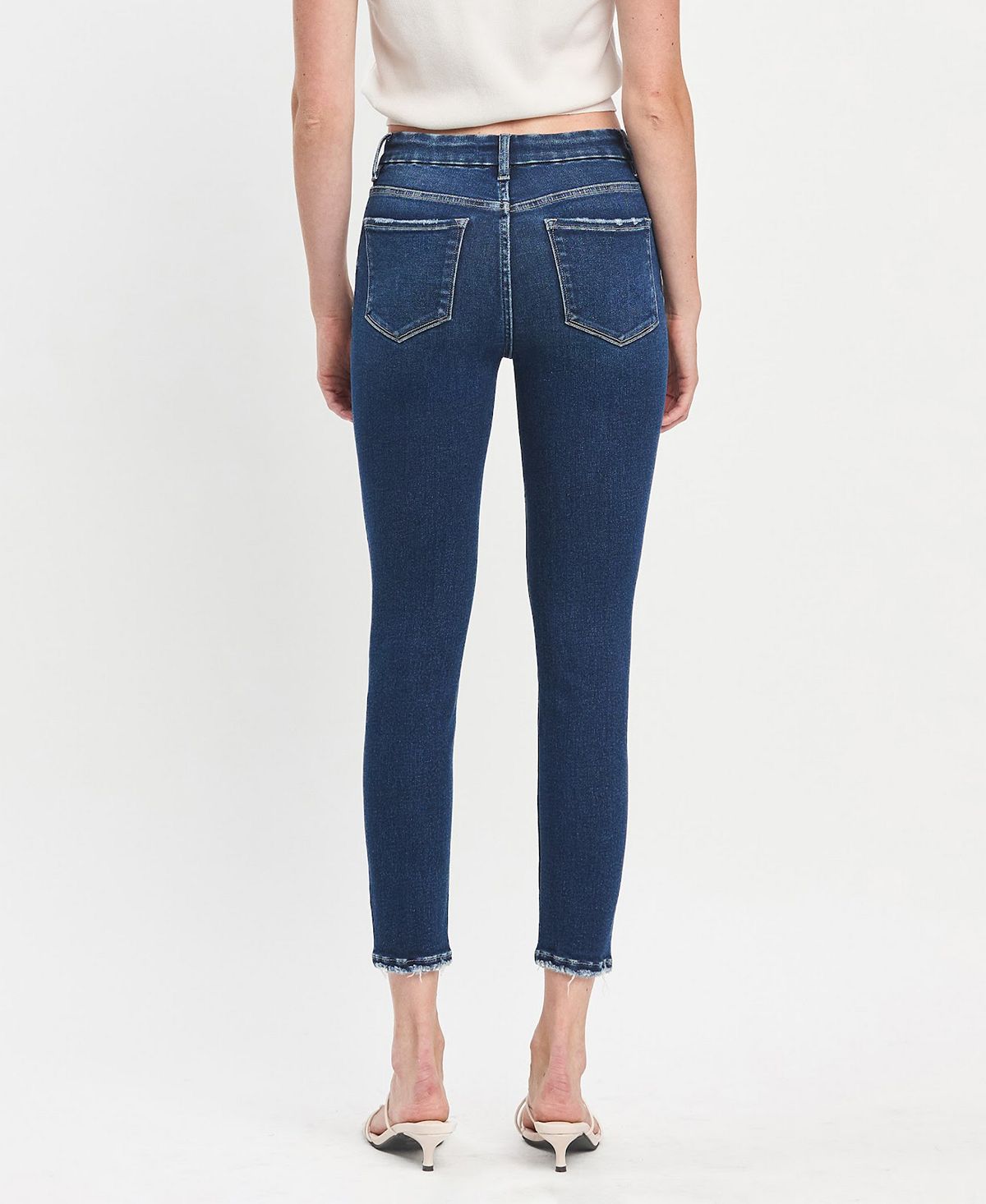 Flying Monkey Women's High Rise Skinny Jeans view 2 — MAYCSS fashion products