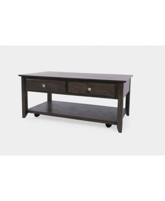 Modern Espresso Four Drawer 44" Coffee Table